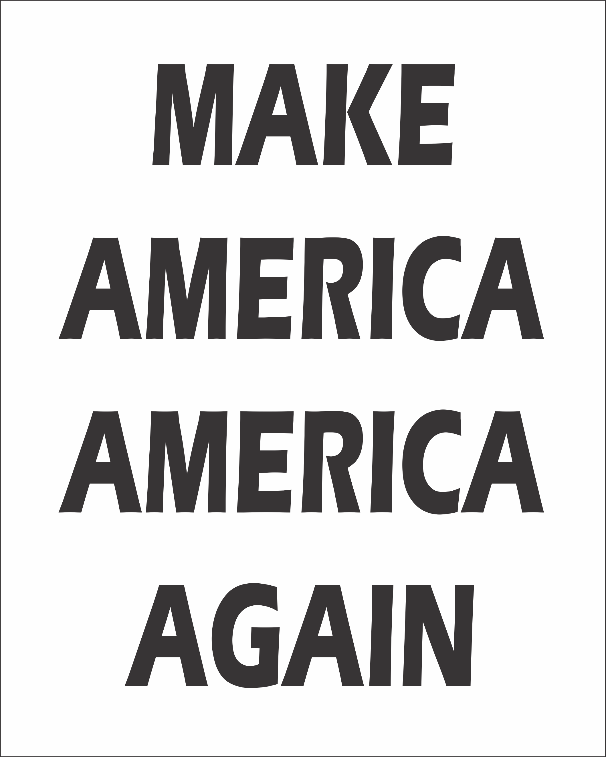 Make America America Again