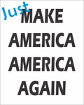 Just Make America America Again
