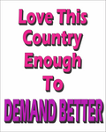 Love This Country Enough To Demand Better