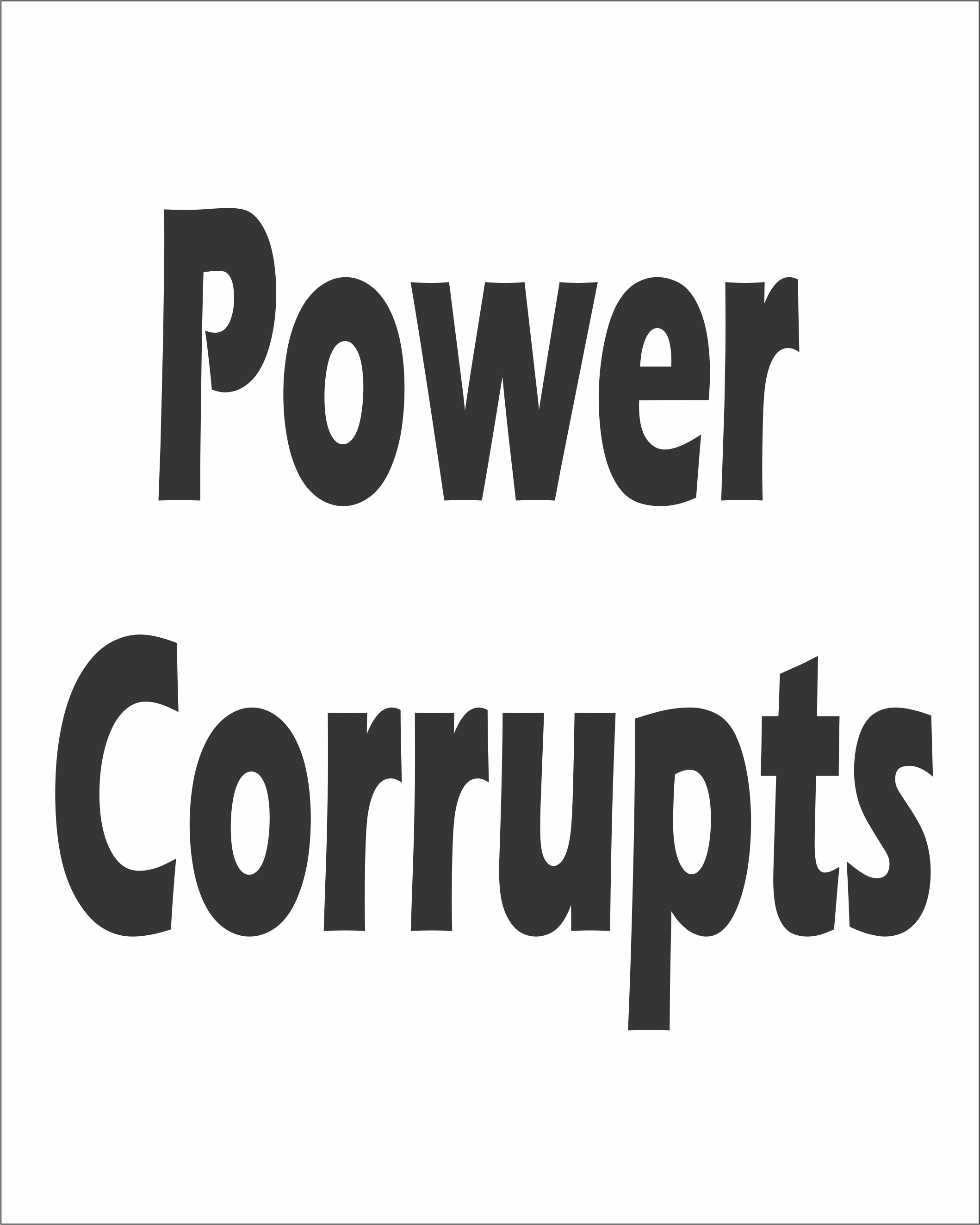 Power Corrupts